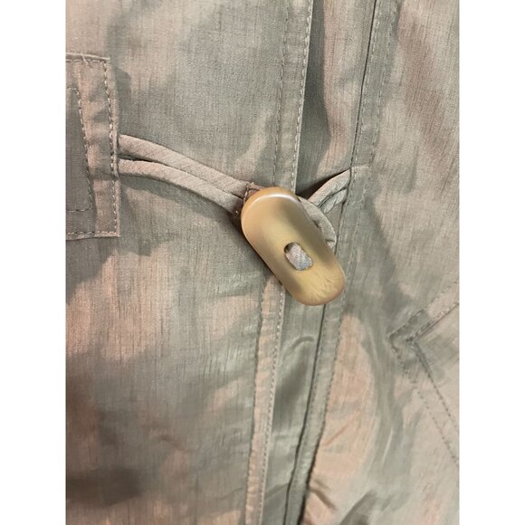 Vintage Utex Small Green Hooded Parka Coat With Wooden Toggles & Front Pockets - Picture 6 of 16